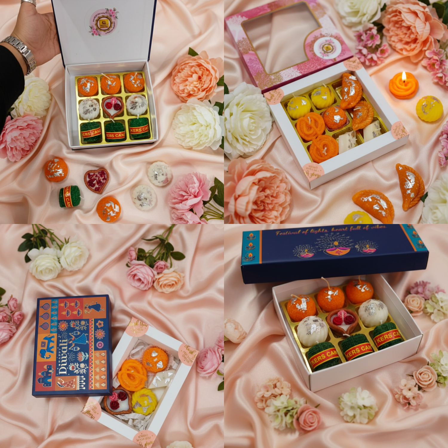 Diwali Sweet Candle Set