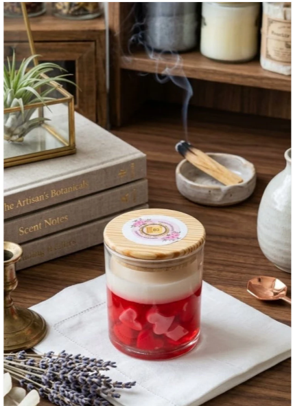 SECRET MESSAGE GLASS JAR CANDLE "WOULD BE DAD"