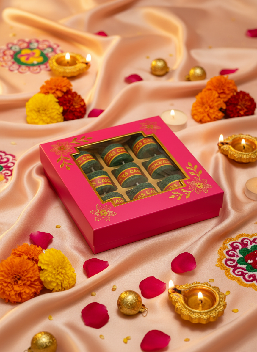 Eco pataka candles set of 9