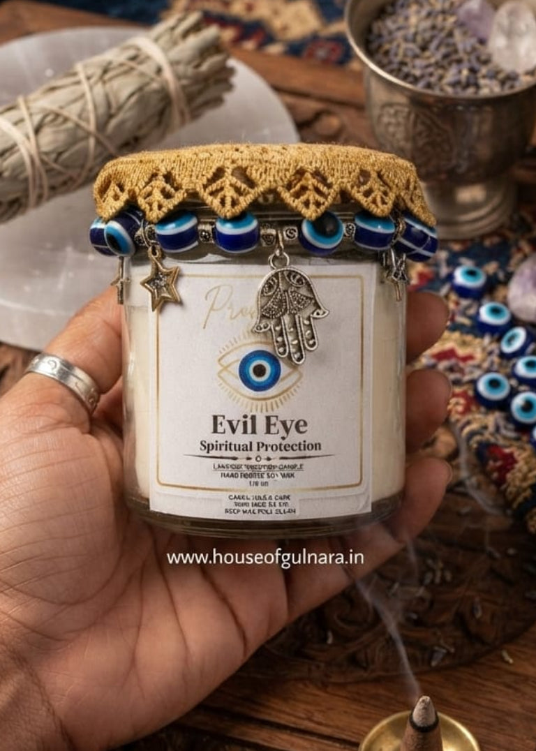 Combo Set Raksha Plus Evil Eye Protector Candle