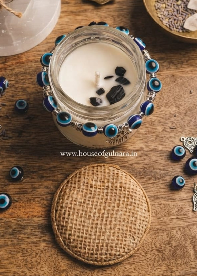 Combo Set Raksha Plus Evil Eye Protector Candle