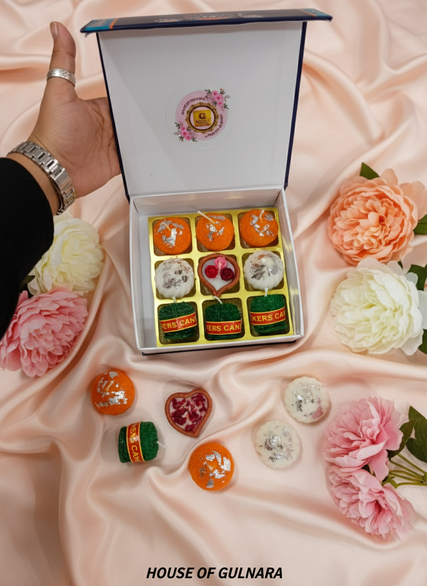 Royal Mithai Candles set of 9