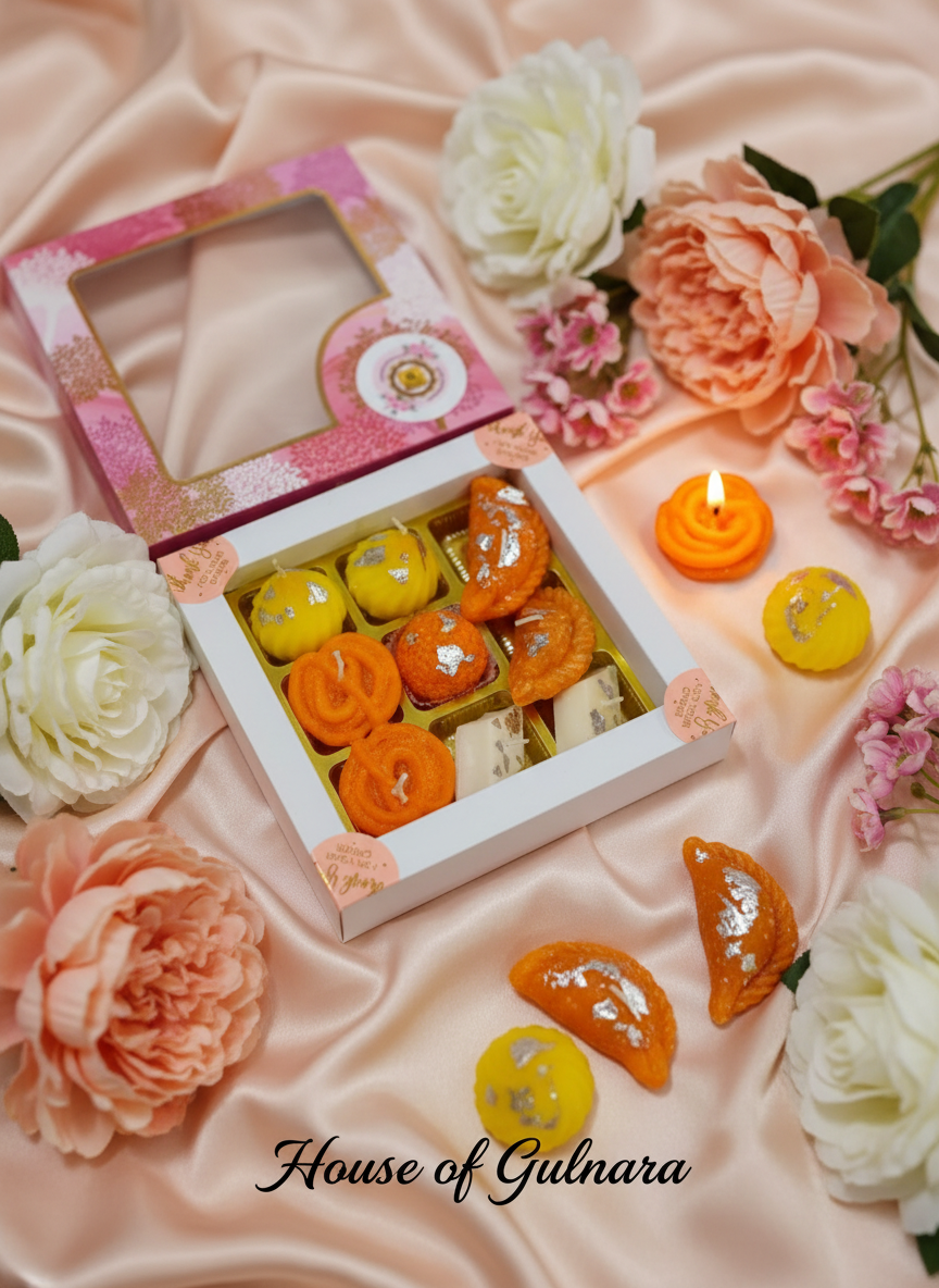 Signature Mithai candles, set of 9 (d)