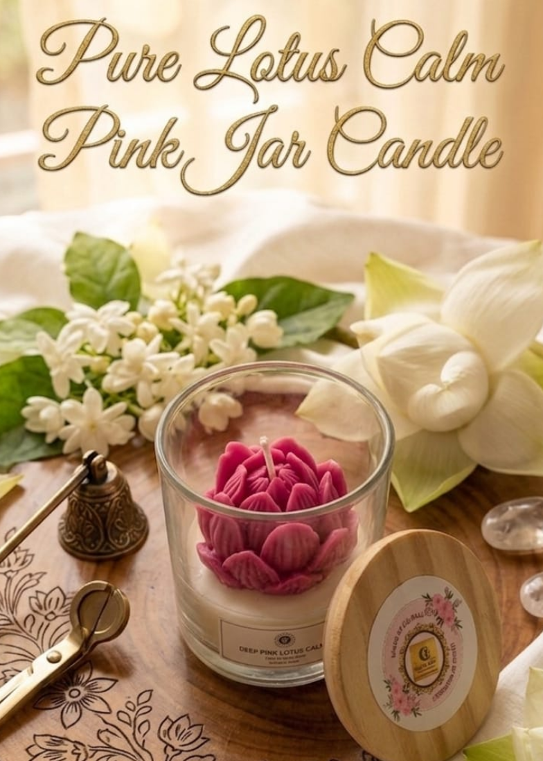 PURE LOTUS CALM PINK JAR CANDLE