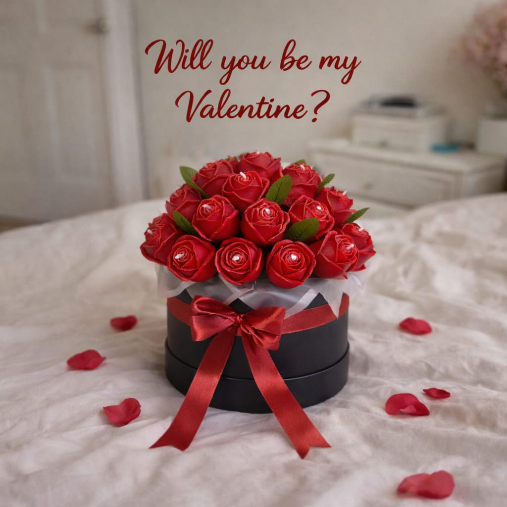 Royal Luxe Red Rose Candle Bouquet