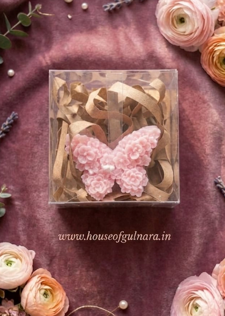 butterfly candle with stick